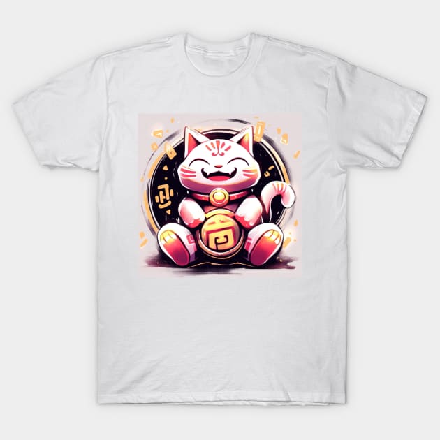 Coin Lucky Fairy Cat T-Shirt by 2088DesignLab